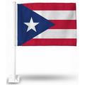 National Soccer Team - PuertoRico - Puerto Rico 11X14 inch Window Mount Two-Sided Car Flag