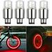 EIMELI 4 Pcs LED Wheel Lights Bike Tire Valve Stem Neon Light Bulb for Car Motorcycle Wheel Tyre Valve Dust Cap Safety Waterproof Spoke Flash Lights Car Valve Stems Caps Accessories Bulb