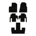 Lloyd Mats Heavy Duty Carpeted Floor Mats for Grand Wagoneer 2022-On LogoMat 5Pc Set Black with 2nd Row Buckets