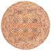 SAFAVIEH Aspen Quintella Abstract Geometric Wool Area Rug Gold/Pink 6 x 6 Round