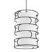 4 Light Large Pendant-27.75 inches Tall and 18.25 inches Wide-Forged Iron Finish Bailey Street Home 154-Bel-4816080