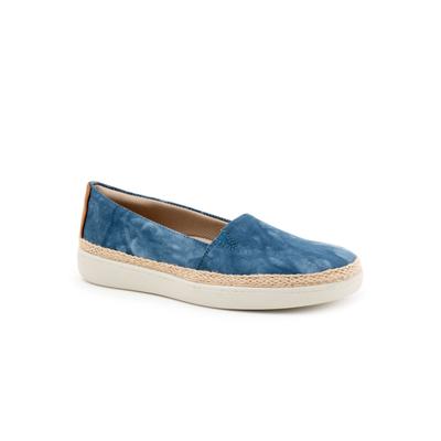 Extra Wide Width Women's Accent Slip-Ons by Trotters® in Blue Multi (Size 11 WW)