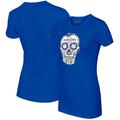 Women's Tiny Turnip Royal Texas Rangers Sugar Skull T-Shirt