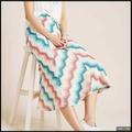 Anthropologie Skirts | Anthropologie Maeve Maria Chevron Sweater Skirt | Color: Cream/Pink | Size: S