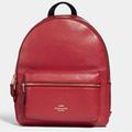 Coach Bags | Coach True Red Charlie Backpack | Color: Gold/Red | Size: Os