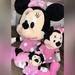 Disney Toys | Disney Minnie Mouse Plush Toy Lot Of 3 Pink Polka Dot Dress Stuffed Doll | Color: Black/Pink | Size: Mixed Lot Of 3