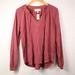 Anthropologie Tops | Anthropologie Cloth & Stone Wine Colored Long Sleeve Blouse Size M Nwt | Color: Red | Size: M