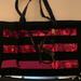 Victoria's Secret Bags | Large Victoria’s Secret Black With Red Sequins Tote. | Color: Black/Red | Size: Large