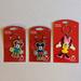 Disney Accessories | Disney Store Mickey And Minnie Keychains Set Of 3 | Color: Pink/Red | Size: Osbb