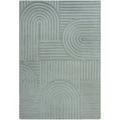 Wollteppich FLAIR RUGS "Zen Garden" Teppiche Gr. B/L: 120 cm x 170 cm, 10 mm, 1 St., grün (mint) Schurwollteppiche