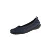 Slipper NATURAL FEET "Polina", Damen, Gr. 37, blau (dunkelblau), Leder, elegant, Schuhe, in tollem Design