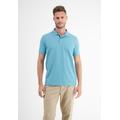 Poloshirt LERROS "LERROS in Two-Tone-Piqué" Gr. S, blau (light turquoise) Herren Shirts Kurzarm