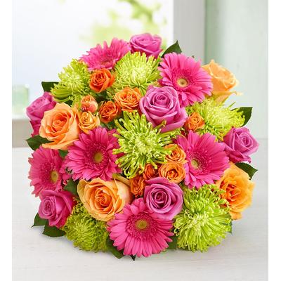 1-800-Flowers Seasonal Gift Delivery Vibrant Blooms Double Bouquet Only