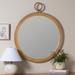 Cooper Classics Deena Natural 32" Round Wall Mirror