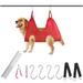 Dog Grooming Hammock Dog Grooming Supplies Dog Hammock Dog Grooming Harness Pet Grooming Hammock Grooming Table Dog Nail Clipper Dogs Cats Grooming Claw Care red mï¼ŒG74999