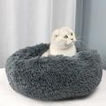 Cat Bed and Dog Bed Cushion Fluffy and Soft Pet Bed Round Donut Calming and Warming Cat & Dog Bed Supports Better Sleep