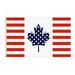 Baocc Banner States Flag Decoration Canadian Combination America Usa Friendship United Banner with Brass House Yard 3 X5 Flag Gift Canada Flags_ Banners & Accessories