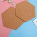 XINHUADSH 1 Set Wall Mounted Cork Board Self Adhesive Hexagon Creative Wall Message Board Home Decor