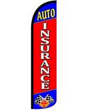 Auto Insurance Standard Windless Flag (Hardware Not Include) Advertisement /Business Flags | Feather Flag |