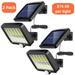 Solar Bright Floodlights 2PCS Solar Flood Lights Solar Powered Outdoor Solar Street Lights Waterproof with 3 Lighting Modes for Parking Lot Patio Garden