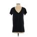 American Eagle Outfitters Short Sleeve T-Shirt: Black Tops - Women's Size X-Small