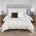 Anne Klein SIMSBURY FLORAL Floral Comforter Set Cotton Sateen in White | California King Comforter + 2 King Shams | Wayfair 2000006608