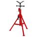 Litake V Head Pipe Jack Stand 28-52 Inch Adjustable Height 1/8 -12 Capacity 2500 lb Load Capacity Heavy Duty Carbon Steel Body Steel Jack Stands with Portable Folding Legs