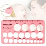 Nipple Ruler for Flange Sizing Measurement Tool Breast Pump Size Flange Size Measure for Nipples Breast Pump Sizing Tool