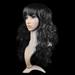 Hot Thick Hair Women s Clothing Full Wig Long Roll Women s Wig Curly Hair Curly Hair Wig BLACK