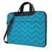 Blue Repeating Stripes Laptop Bag 14 inch Laptop or Tablet Business Casual Laptop Bag