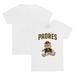 Toddler Tiny Turnip White San Diego Padres Teddy Boy T-Shirt