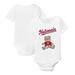 Infant Tiny Turnip White Washington Nationals Girl Teddy Bodysuit