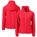 Women's Cutter & Buck Red Texas Rangers Charter Eco Recycled Full-Zip Jacket