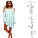 Free People Dresses | Free People Clear Skies Mint Green Cold Shoulder Asymmetrical Tunic Dress | Color: Green | Size: S