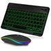 UX030 Lightweight Keyboard and Mouse with Background RGB Light Multi Device slim Rechargeable Keyboard Bluetooth 5.1 and 2.4GHz Stable Connection Keyboard for X10 Max 5G