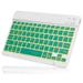 UX030 Lightweight Ergonomic Keyboard with Background RGB Light Multi Device slim Rechargeable Keyboard Bluetooth 5.1 and 2.4GHz Stable Connection Keyboard for Lava Z2 Max