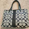 Coach Bags | Coach Purse - Mini Tote Black And Gray | Color: Black/Gray | Size: Os