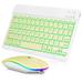 UX030 Lightweight Keyboard and Mouse with Background RGB Light Multi Device slim Rechargeable Keyboard Bluetooth 5.1 and 2.4GHz Stable Connection Keyboard for Lenovo Legion 2 Pro