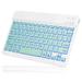 UX030 Lightweight Ergonomic Keyboard with Background RGB Light Multi Device slim Rechargeable Keyboard Bluetooth 5.1 and 2.4GHz Stable Connection Keyboard for Lenovo ThinkPad E15 Gen 2 Laptop