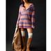 Anthropologie Sweaters | Anthropologie Daily Practice Mp Nwt Half-Zip Tunic Sweater Mini Dress Striped M | Color: Pink/Purple | Size: Mp