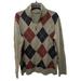 J. Crew Sweaters | J.Crew Lambswool Sage Argyle 1/4 Zip Sweater Size Med | Color: Green/Purple | Size: M