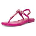 Sandale TAMARIS Gr. 41, pink Damen Schuhe Tamaris - Sommerschuh, Sandale, Blockabsatz, mit Steinchenverzierung