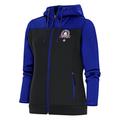 Women's Antigua Royal/Charcoal Washington Black Senators Protect Full-Zip Hoodie Jacket