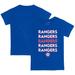 Infant Tiny Turnip Royal Texas Rangers Stacked T-Shirt