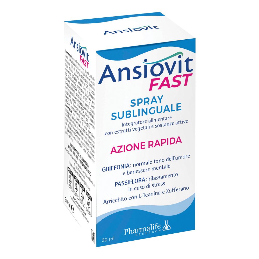 Pharmalife® Ansiovit Fast Spray Sublinguale 30 ml