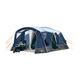 Vango Alderley Air 450XL Tent with 2 Darkened Bedrooms and Built-in Front Awning, 4 Man Tent, Inflatable Tent for 4 People, Camping Equipment, Blue