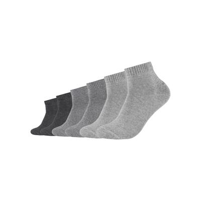 Kurzsocken S.OLIVER "originals", Damen, Gr. 43-46, grau (grautöne), Baumwollmischung, meliert, normal, Socken, mit weichem Bund Image