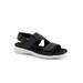 Women's Tatia Sandal by Trotters in Black Croco (Size 6 1/2 M)