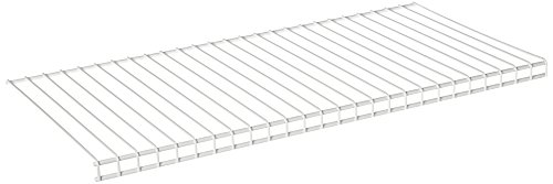 "Rubbermaid Configurations 26"" Shelving Kit, Set of 2 Shelves, White, Expandable, Closet, Storage Room, Laundry Room, Garage Organization"