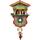 Millwood Pines Reede Chalet Cuckoo Wall Clock Wood in Brown/Green/Red | 7.5 H x 5.25 W x 2.75 D in | Wayfair 235SQ